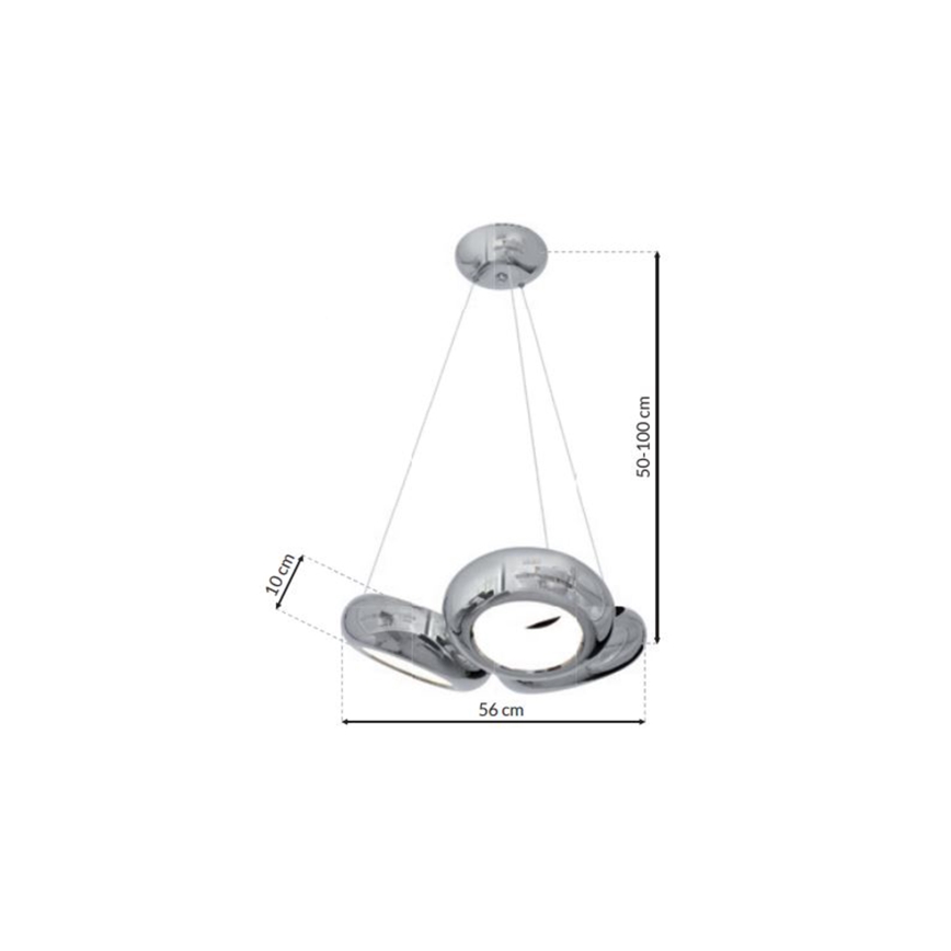 Candelabro num fio LED MERCURIO 3xLED/12W/230V