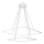 Candelabro num fio LED NIX LED/50W/230V branco