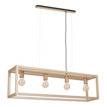Candelabro num fio LEGNO 4xE27/60W/230V
