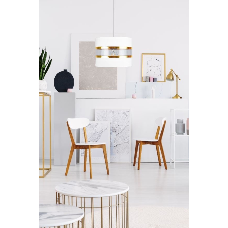 Candelabro num fio LIND 1xE27/60W/230V branco