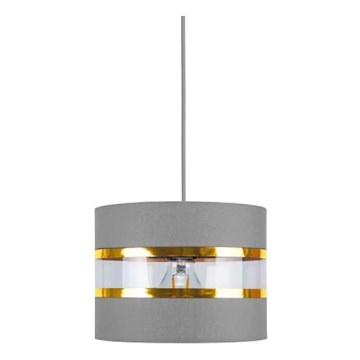 Candelabro num fio LIND 1xE27/60W/230V cinzento