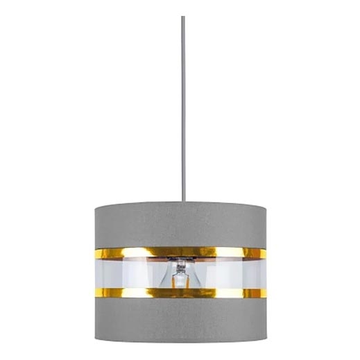 Candelabro num fio LIND 1xE27/60W/230V cinzento