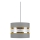 Candelabro num fio LIND 1xE27/60W/230V cinzento