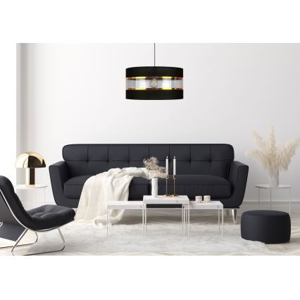 Candelabro num fio LIND 1xE27/60W/230V preto antigo