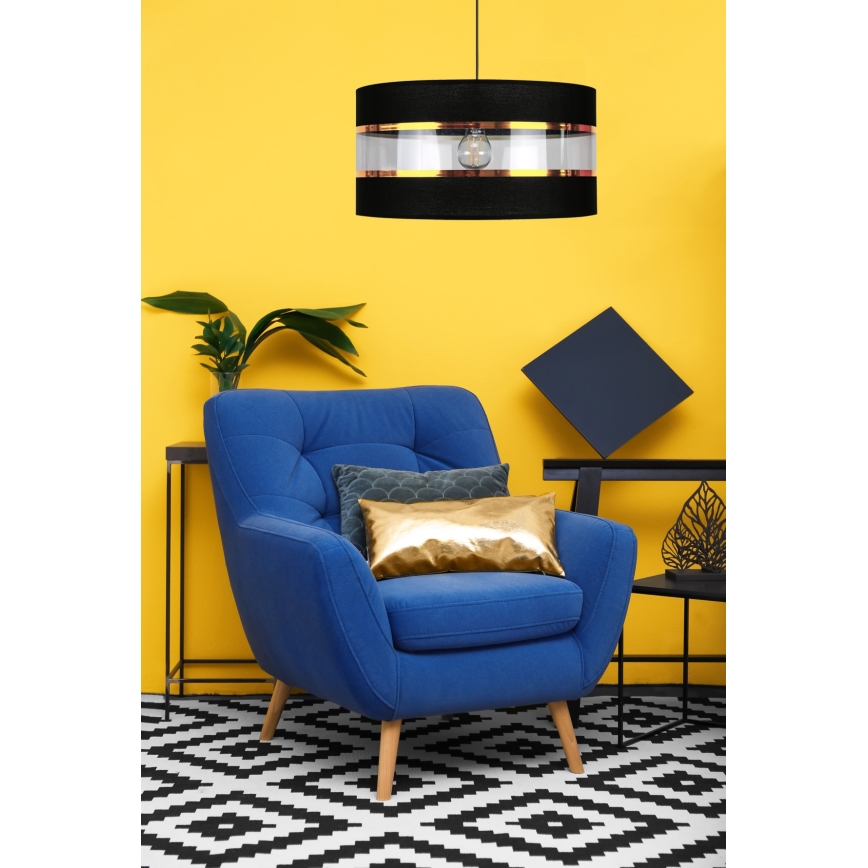 Candelabro num fio LIND 1xE27/60W/230V preto antigo