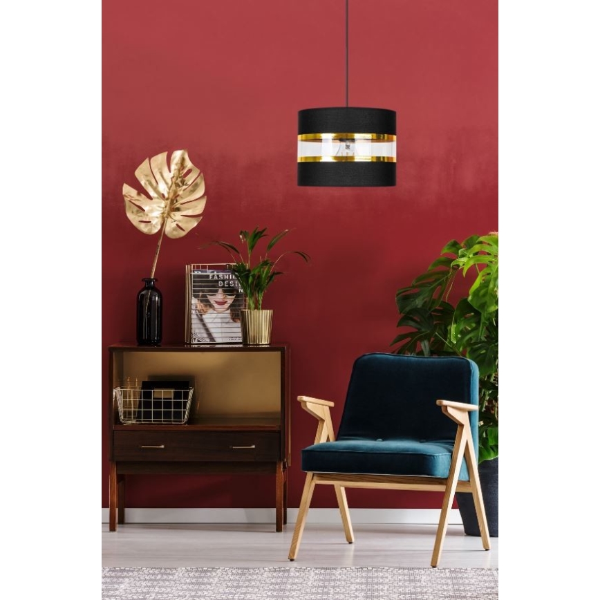 Candelabro num fio LIND 1xE27/60W/230V preto antigo