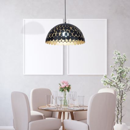 Candelabro num fio LISA BLACK 1xE27/60W/230V