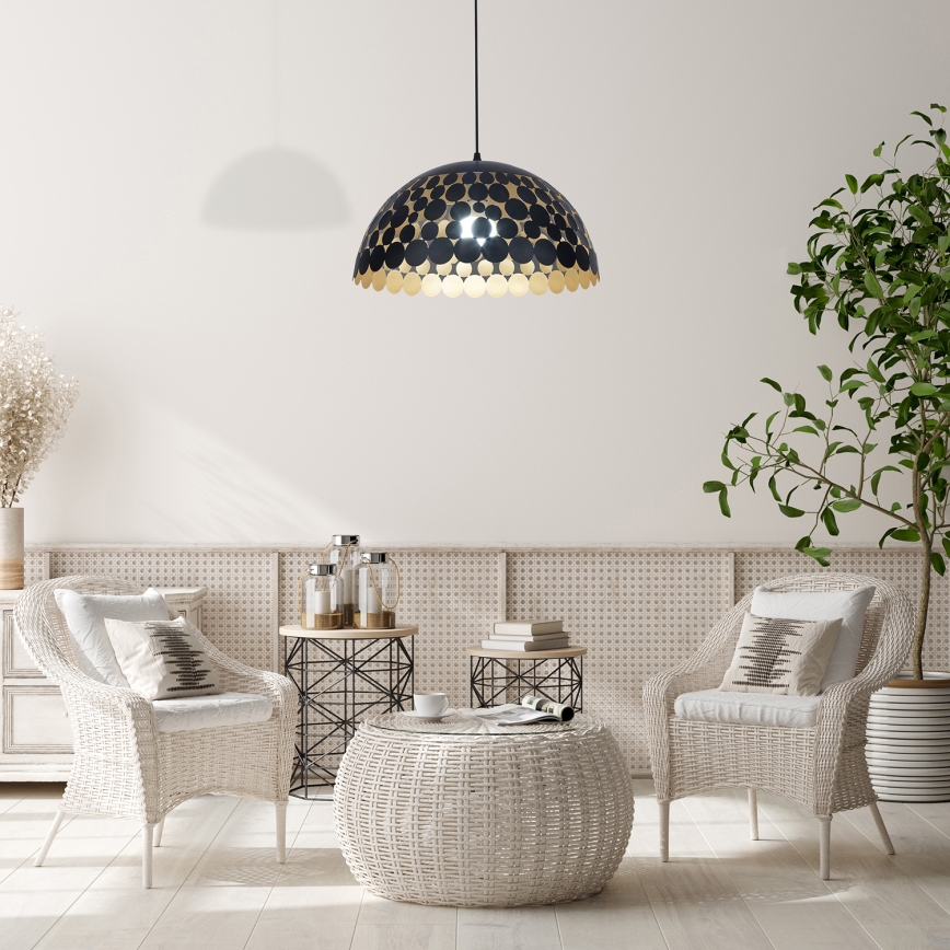 Candelabro num fio LISA BLACK 1xE27/60W/230V