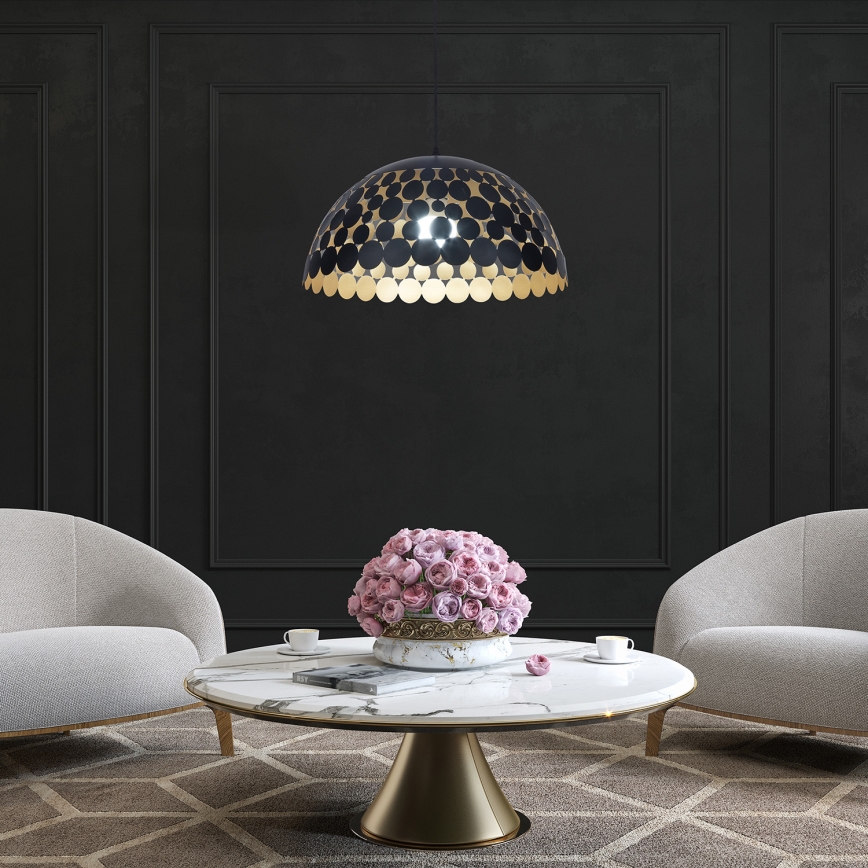 Candelabro num fio LISA BLACK 1xE27/60W/230V