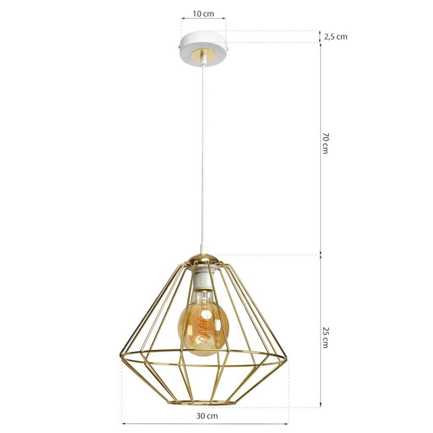 Candelabro num fio LUPO 1xE27/60W/230V