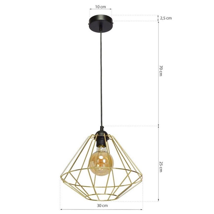 Candelabro num fio LUPO 1xE27/60W/230V