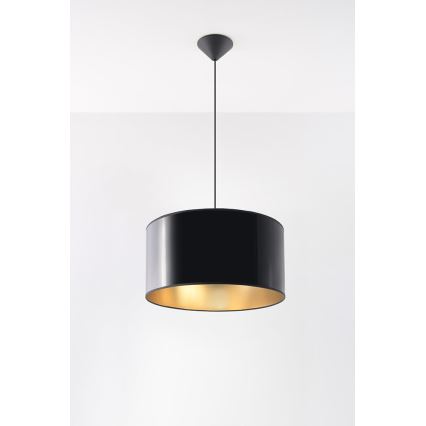 Candelabro num fio LUXOR 40 1xE27/60W/230V dourado/preto antigo
