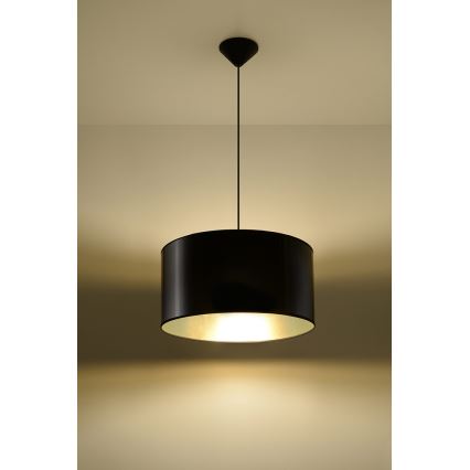 Candelabro num fio LUXOR 40 1xE27/60W/230V dourado/preto antigo