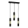 Candelabro num fio MAGNUMA 3xGU10/50W/230V preto antigo/dourado