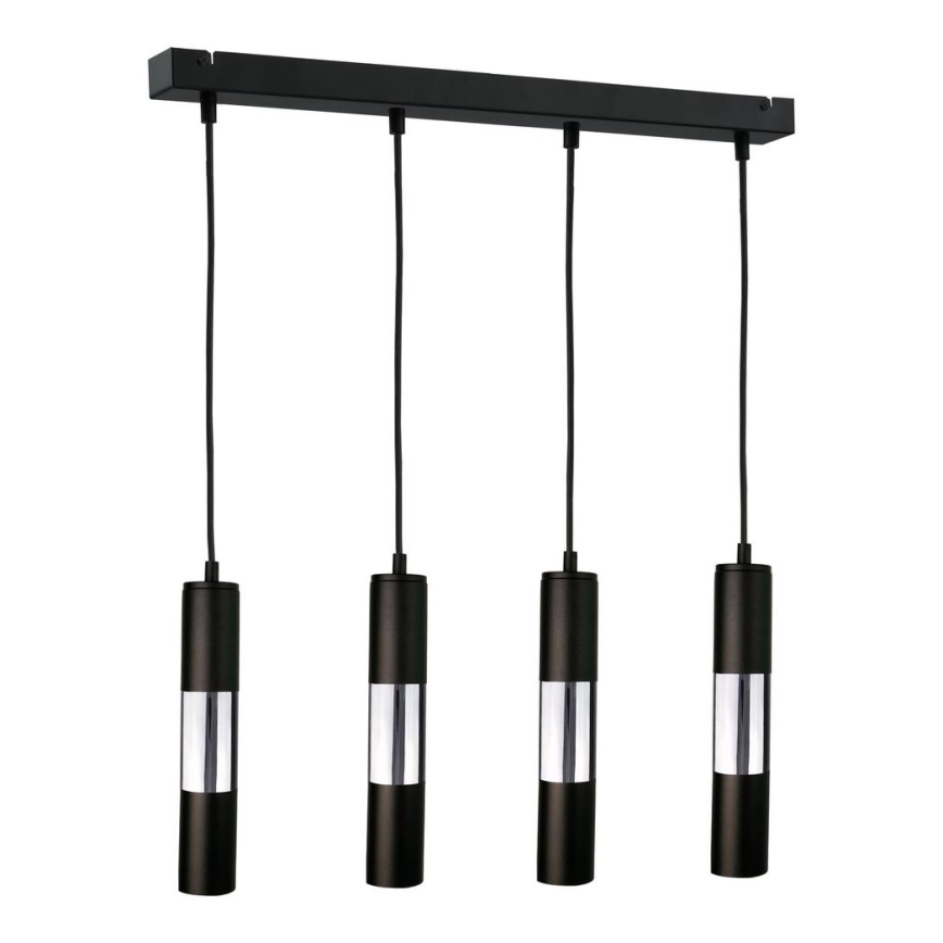Candelabro num fio MAGNUMA 4xGU10/50W/230V preto antigo/cromo brilhante