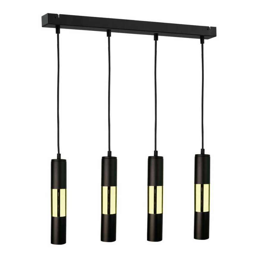 Candelabro num fio MAGNUMA 4xGU10/50W/230V preto antigo/dourado