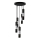 Candelabro num fio MAGNUMA 5xGU10/50W/230V preto antigo/cromo brilhante