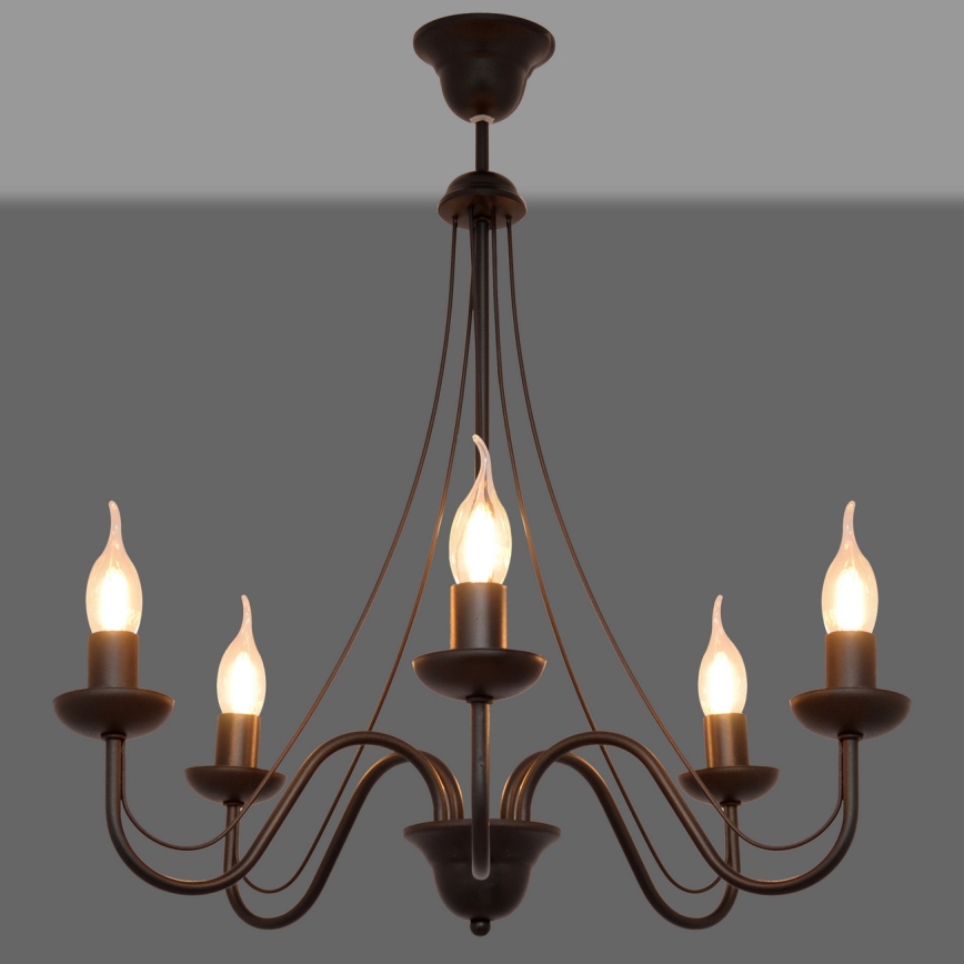 Candelabro num fio MALBO II 5xE14/10W/230V