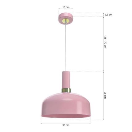 Candelabro num fio MALMO 1xE27/60W/230V