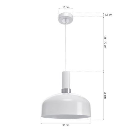 Candelabro num fio MALMO 1xE27/60W/230V