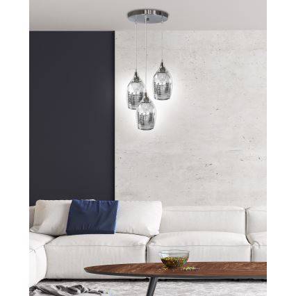 Candelabro num fio MARINA 3xE27/60W/230V