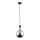 Candelabro num fio MAYA 1xE27/60W/230V preto antigo/cromo brilhante