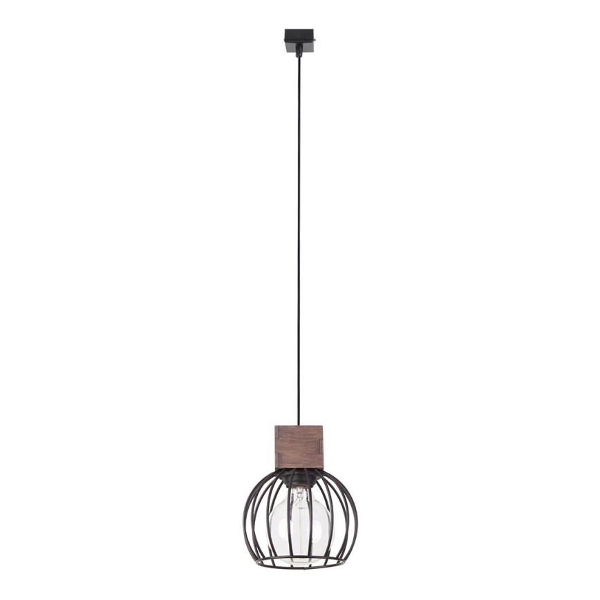 Candelabro num fio MILAN 1xE27/60W/230V madeira