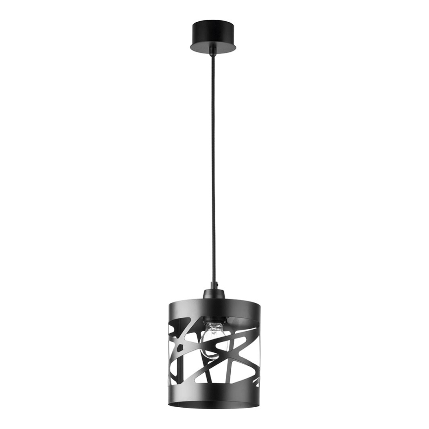 Candelabro num fio MODUL FREZ 1xE27/60W/230V diâmetro 17,5 cm preto antigo
