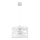 Candelabro num fio MODUL FREZ 1xE27/60W/230V diâmetro 30 cm branco