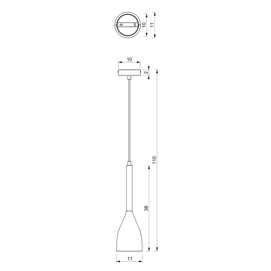Candelabro num fio MUZA 1xE27/60W/230V