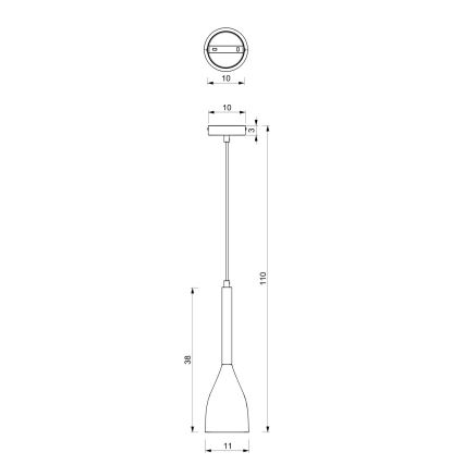 Candelabro num fio MUZA 1xE27/60W/230V