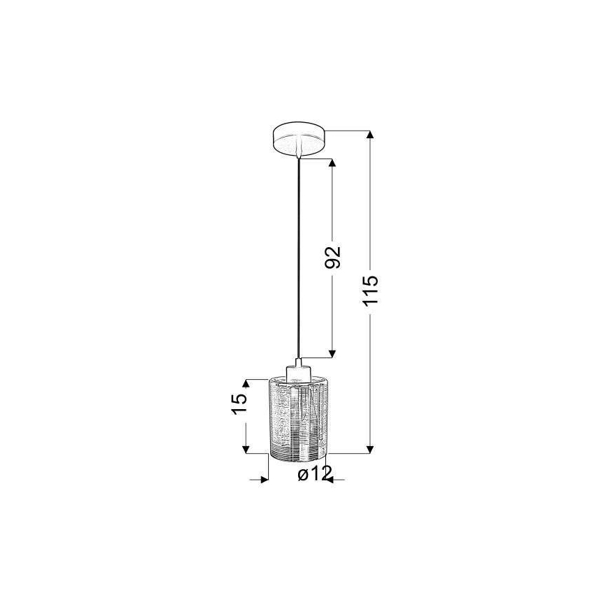 Candelabro num fio NOCTURNO 1xE27/40W/230V