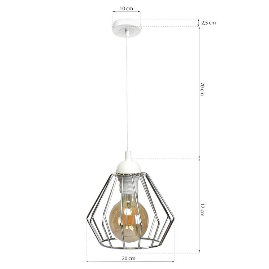 Candelabro num fio NORMAN 1xE27/60W/230V