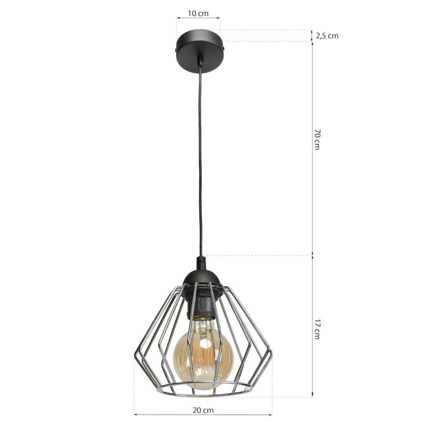 Candelabro num fio NORMAN 1xE27/60W/230V