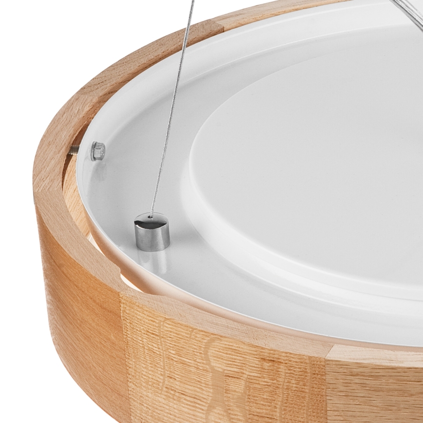 Candelabro num fio OAK 2xE27/60W/230V carvalho ø 37 cm