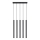 Candelabro num fio PASTELO 5 5xG9/12W/230V preto antigo