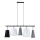 Candelabro num fio PEDRO 5xE27/60W/230V cinzento