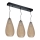 Candelabro num fio PETRA 3xE27/60W/230V castanho
