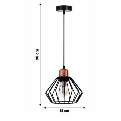 Candelabro num fio PORTO 1xE27/40W/230V