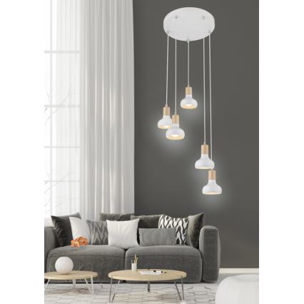 Candelabro num fio PUERTO 5xE14/40W/230V