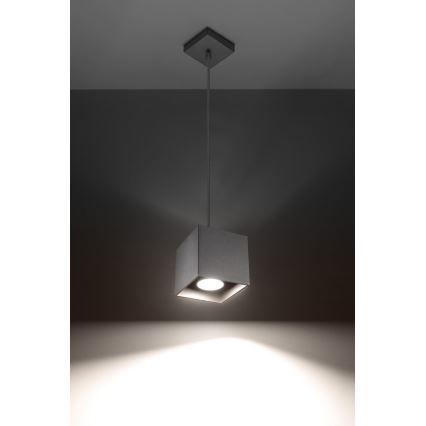Candelabro num fio QUAD 1 1xGU10/40W/230V cinzento