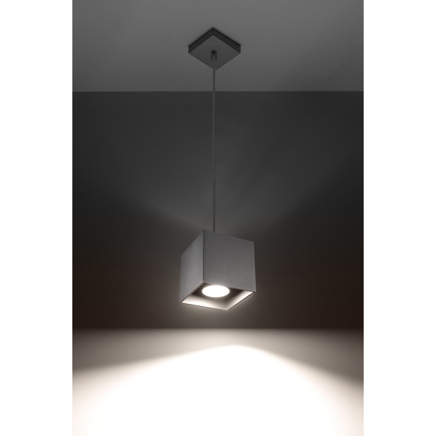 Candelabro num fio QUAD 1 1xGU10/40W/230V cinzento