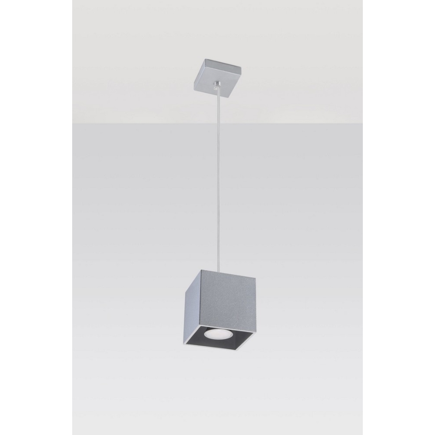 Candelabro num fio QUAD 1 1xGU10/40W/230V cinzento