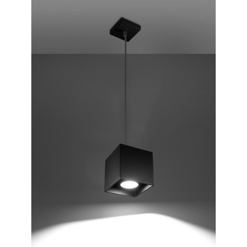 Candelabro num fio QUAD 1 1xGU10/40W/230V preto antigo