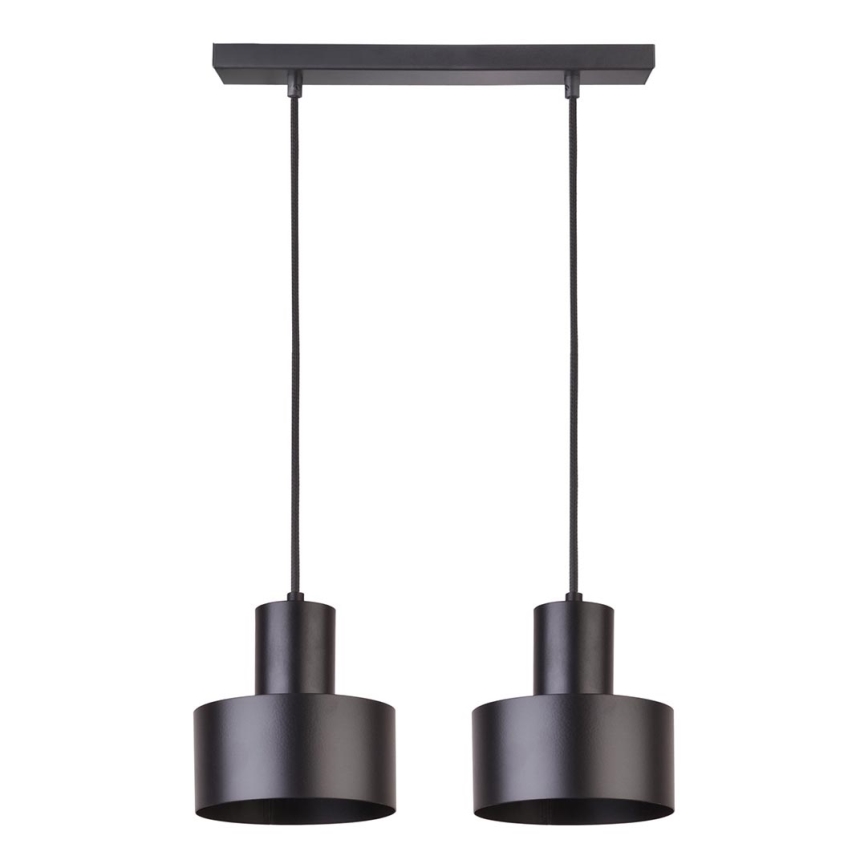 Candelabro num fio RIF 2xE27/60W/230V preto antigo