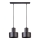 Candelabro num fio RIF 2xE27/60W/230V preto antigo