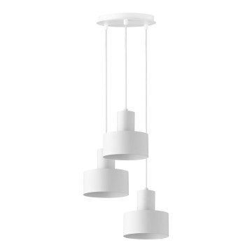 Candelabro num fio RIF 3xE27/60W/230V branco