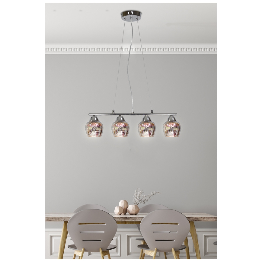 Candelabro num fio SIRIUS 4xE27/60W/230V