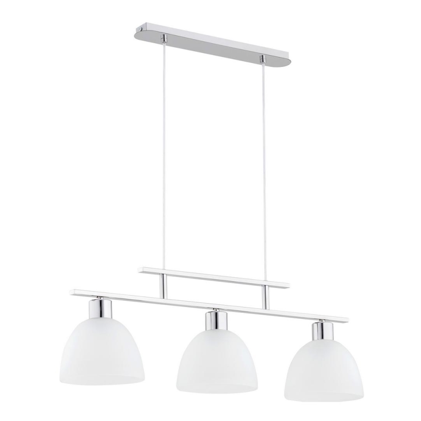 Candelabro num fio SONATA 3xE27/60W/230V cromo brilhante