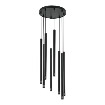 Candelabro num fio STALACTITE LASER 8xG9/2,5W/230V preto antigo